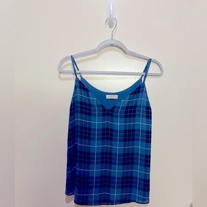 Blue Plaid Camisole by Babaton (Aritizia), size S